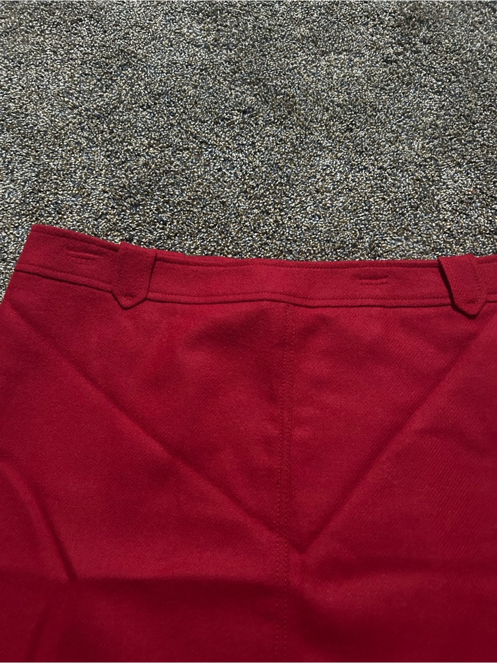 NWT Talbots size 20 solid red wool blend pencil skirt fall business casual plus - Picture 6 of 7